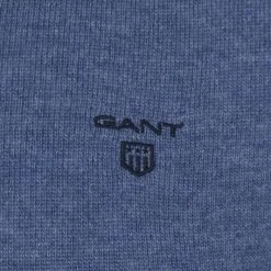 Lamswollen Truien Gant Trui Lamswol Blauw -Truien & Vesten Verkoop winkel 75605 3