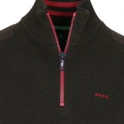 New Zealand Auckland Schipperstruien & Truien Met Rits NZA Half Zip Trui Oroua Donkergroen -Truien & Vesten Verkoop winkel 75611 2 1