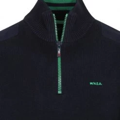 New Zealand Auckland Schipperstruien & Truien Met Rits NZA Half Zip Trui Oroua Donkerblauw -Truien & Vesten Verkoop winkel 75612 2 1