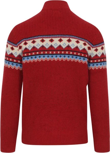 New Zealand Auckland Wollen Truien Voor Heren NZA Trui Aranga Rood 4 New Zealand Auckland Wollen Truien Voor Heren NZA Trui Aranga Rood - Afbeelding 4