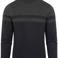 Coltruien Voor Heren State Of Art Coltrui Streep Donkerblauw -Truien & Vesten Verkoop winkel 75620 1 1