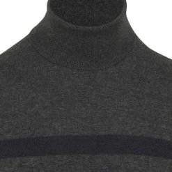 Coltruien Voor Heren State Of Art Coltrui Streep Donkerblauw -Truien & Vesten Verkoop winkel 75620 2 1