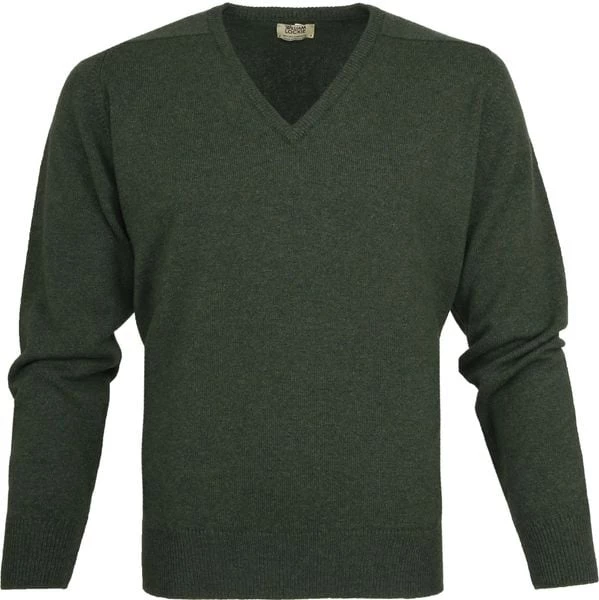 Lamswollen Truien William Lockie Pullover Lamswol Moss Groen V 4 Lamswollen Truien William Lockie Pullover Lamswol Moss Groen V - Afbeelding 4