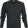 Lamswollen Truien William Lockie Pullover Lamswol Antraciet V